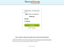 Tablet Screenshot of discreetdatennederland.com